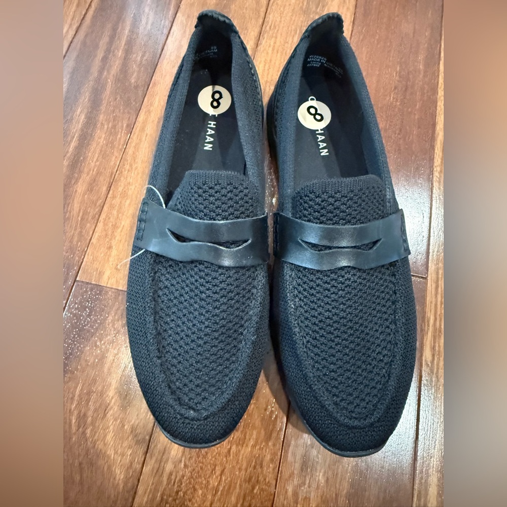 Cole Haan BRAND NEW w/Tags-Women’s ZERØGRAND Meritt Stitchlite Black  Loafers